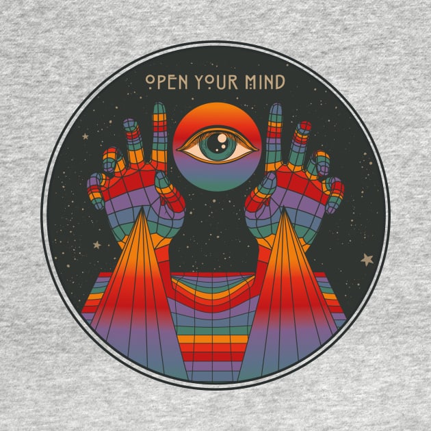 Open your Mind, Psychedelic Art by Inktally